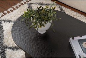 Tavolino da salotto nero opaco 60x119 cm Sable – Kalune Design