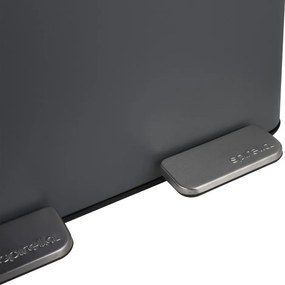 Cestino per la spazzatura grigio scuro in acciaio per raccolta differenziata/con pedale 2x30 l Aliya – Spirella