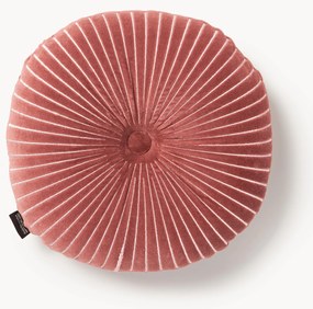 Cuscino rotondo in cotone fatto a mano Ripple, Ø 35 cm