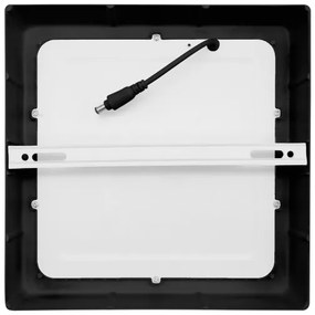 Solight WD173-B- LED Plafoniera LED/18W/230V 3000/4000/6000K nero angolare