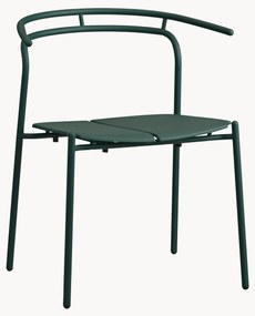 Sedia con braccioli da giardino in metallo Novo