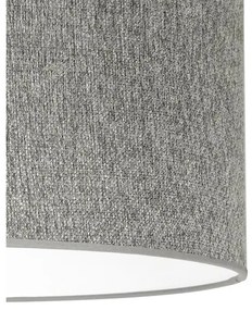 Duolla - Lampadario a plafone ROLLER ECO RECYCLING 1xE27/15W/230V diametro 45 cm grigio