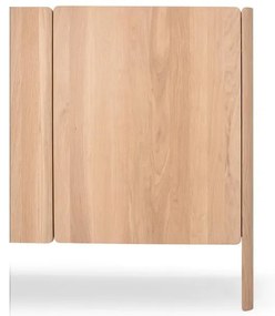 Cassettiera di colore naturale in rovere massiccio 220x85x42 cm Dvor – Gazzda