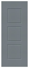 Pannello per porta d'ingresso P012 rivestimento con pellicola di finitura pvc grigio L 92  x H 210.5 cm, Sp 6 mm apertura reversibile