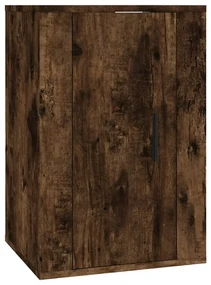 Set di mobili porta tv 5 pz rovere fumo in legno multistrato