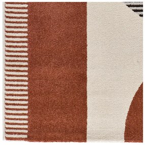 Tappeto rosso/grigio 200x290 cm Gaia – Universal