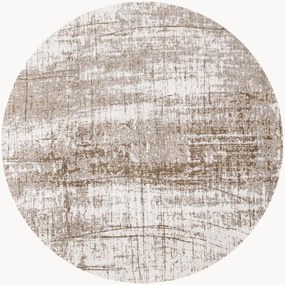 Tappeto rotondo jacquard a tessitura piatta da interno-esterno Griff