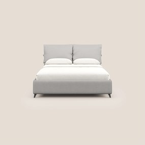 Susan letto imbottito contenitore completamente sfoderabile in microfibra smacchiabile T11 grigio chiaro
