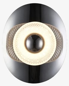 Zuma Line MB2293-1S-3BCT - Applique LED da parete DIOP LED/8W/230V nero/fumé n.