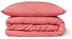 Lenzuola in cotone rosa corallo per letto matrimoniale, 200 x 220 cm - Bonami Selection