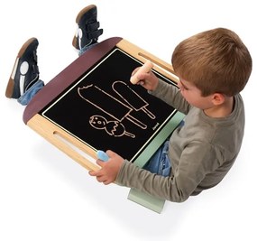 Janod - Lavagna magnetica da tavolo verde/marrone