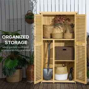 Armadio Mobile Portaoggetti da Giardino 87x46,5x160 cm in Legno...