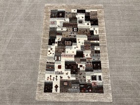 Loribaft Tappeto persiano 130 x 80 Grigio (Iran) Annodato A Mano