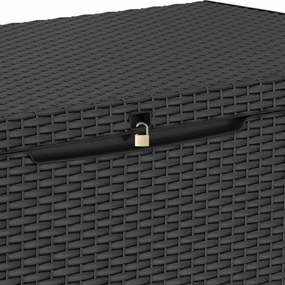 Keter contenitore da giardino capri 302 l antracite