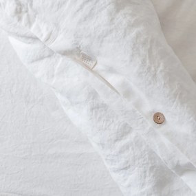 Set bianco per letto matrimoniale (copripiumino e federe) 200x220 cm - Linen Tales