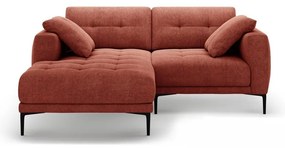 Divano angolare color mattone (con penisola a sinistra/con chaise lounge) Bemy – Micadoni