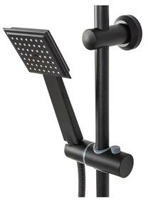 REA-P0636 - Set doccia BRAVO nero opaco