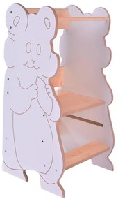 Torre d'apprendimento HAMSTER bianco/acero