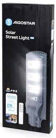 Aigostar - Lampada stradale solare LED con sensore LED/150W/3,2V IP65 6500K + +TC