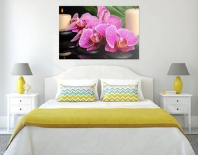 Quadro su tela – Composizione Zen con candele