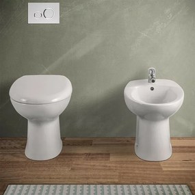 Copriwater avvolgente originale serie Clara in abs bianco