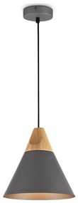 Maytoni P359-PL-220-C-Lampadario a sospensione con filo BICONES 1xE27/60W/230V diametro 22cm grigio/beige