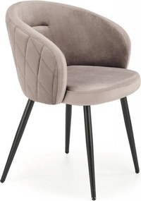 Sedia K430 velluto beige