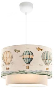 Lampadario per cameretta CANDY 1xE27/40W/230V bianco/multicolore