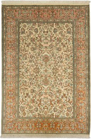 Cashmere Silk Tappeto orientale 190x130 Beige (Indian) Annodato A Mano