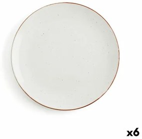 Piatto da pranzo Ariane Terra Beige Ceramica Ø 29 cm (6 Unità)