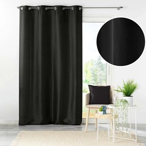 Tenda nera in microsatinato 140x240 cm Shana – douceur d'intérieur