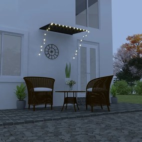 Tenda Da Sole Retrattile Con Led 150x150 Cm Antracite /