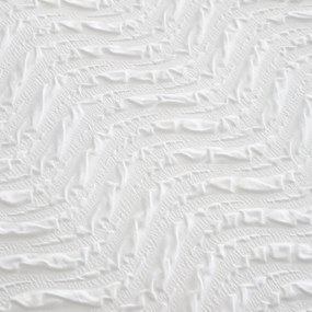 Set copripiumino e federa bianco in crêpe per letto singolo 135x200 cm Heatset Wave – Catherine Lansfield