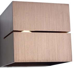 Lampada da parete moderna bronzo scuro con LED e dimmer touch ricaricabile - Joris Groove