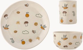 Servizio di piatti per bambini in gres Agnes, set da 3