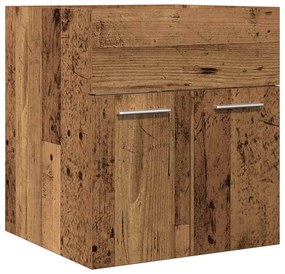 Mobile da bagno legno antico 41x38,5x46 cm in truciolato