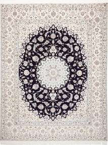 Nain Tappeto persiano 250 x 200 Blu (Iran) Annodato A Mano