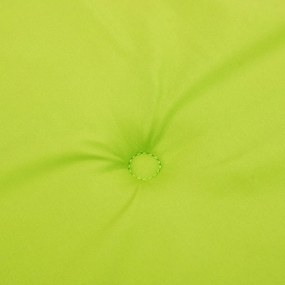 Cuscini per Sedie 4 pz Verde Brillante 120x50x3 cm in Tessuto