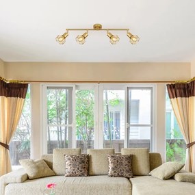 Globo 54802GB-4 - Faretto XARA I 4xE14/40W/230V oro