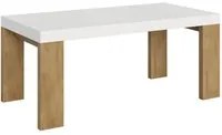 Tavolo allungabile 90x180/284 cm Roxell Mix piano Bianco Frassino - - Bianco Frassino/Quercia Natura