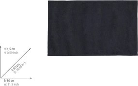 Tappetino per il bagno blu scuro in tessuto 50x80 cm Chenille – Allstar