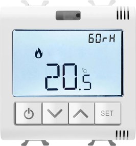 Termostato intelligente e connesso a parete GEWISS GW15709 bianco