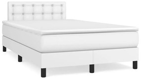 Giroletto A Molle Con Materasso Bianco 120x190 Cm İn Similpelle /