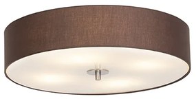 Plafoniera rustica marrone 50 cm - Drum