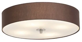 Plafoniera rustica marrone 50 cm - Drum