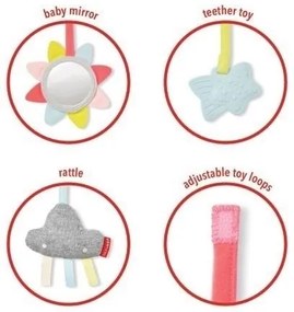 Skip Hop - Coperta per bambini per giocare con il trapezio di legno Fodera CLOUD