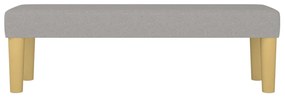 Panca grigio chiaro 100x30x30 cm in tessuto