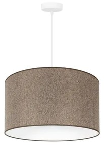 Duolla - Lampadario a sospensione con filo ROLLER ECO RECYCLING 1xE27/15W/230V diametro 45 cm marrone