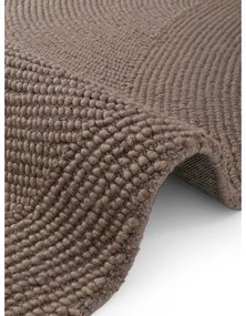 Passatoia grigio tortora in lana tessuta a mano 80x300 cm Eleni Taupe – Hanse Home