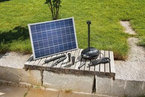 Pompa Solare per laghetti con pannello fotovoltaico 35Watt 1700l/h